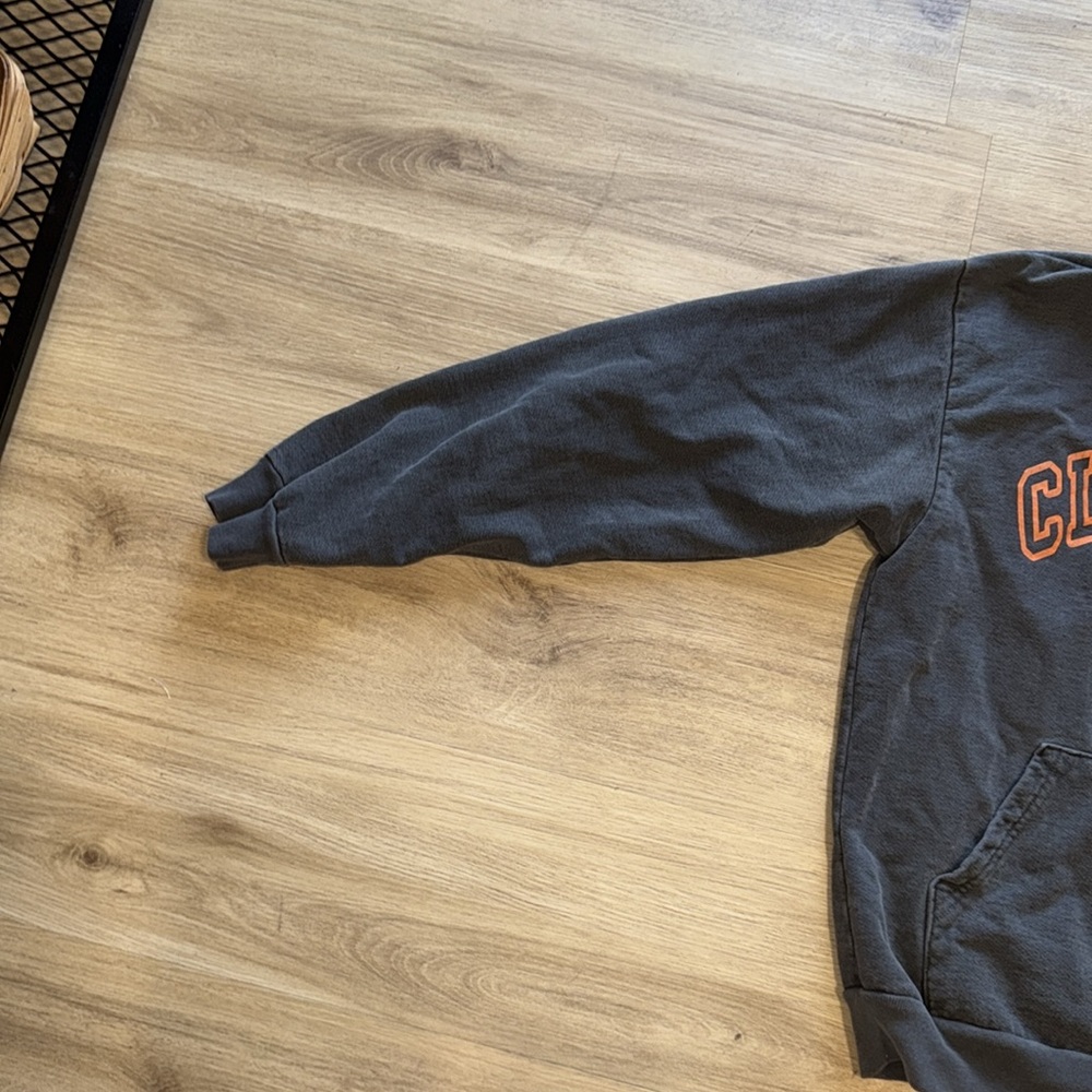Cleveland Club Black Hoodie with Orange Lettering - Picture 2 of 4